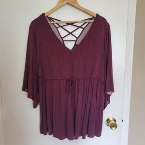 Torrid | Polka Dot Babydoll Top